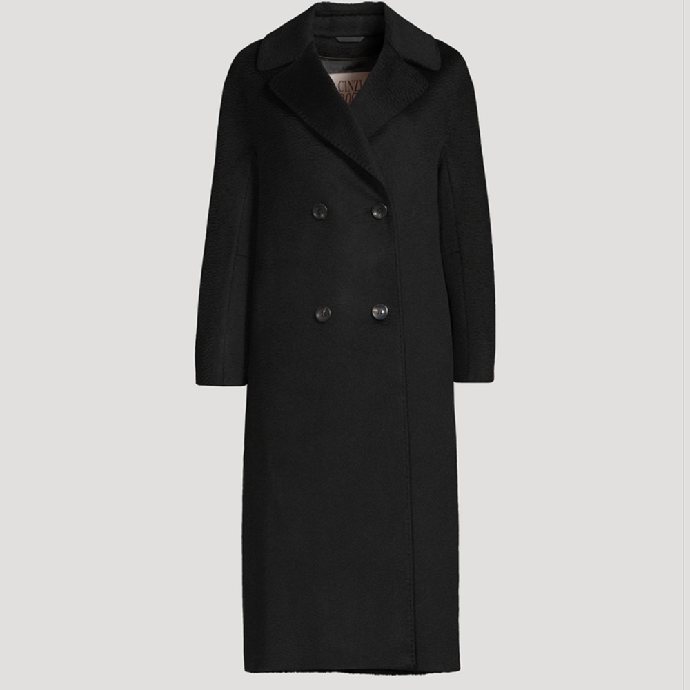 CINZIA ROCCA Double-Breasted Camel Hair Coat IT 38 (size 2)